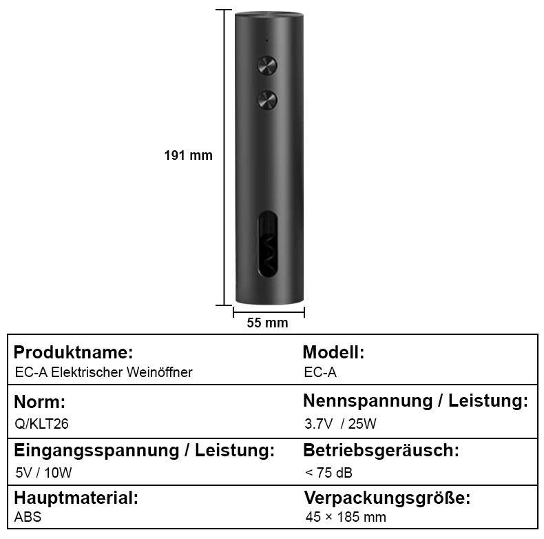 🎉Neujahrsdeal! 50% Rabatt✨automatischer elektrischer Weinöffner – ein-Knopf Bedienung, USB-aufladbar, leise & kraftvoll, öffnet Flaschen mühelos für Zuhause & Partys -Remifa® - Image 10