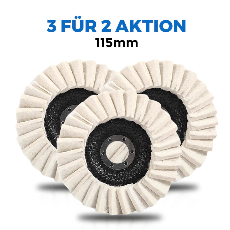 ⚡50 % RABATT !!✨ Wollpolierscheibe für Winkelschleifer – Hochglanz-Spiegelfinish! Langlebig Vielseitig! 🔧 - Image 11