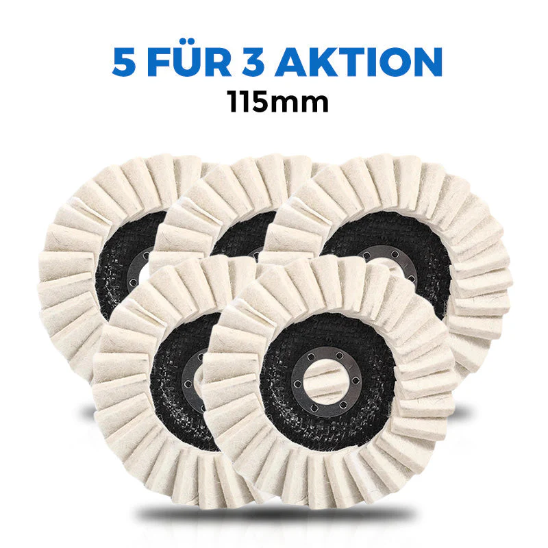 ⚡50 % RABATT !!✨ Wollpolierscheibe für Winkelschleifer – Hochglanz-Spiegelfinish! Langlebig Vielseitig! 🔧 - Image 14