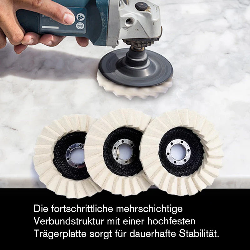 ⚡50 % RABATT !!✨ Wollpolierscheibe für Winkelschleifer – Hochglanz-Spiegelfinish! Langlebig Vielseitig! 🔧 - Image 6